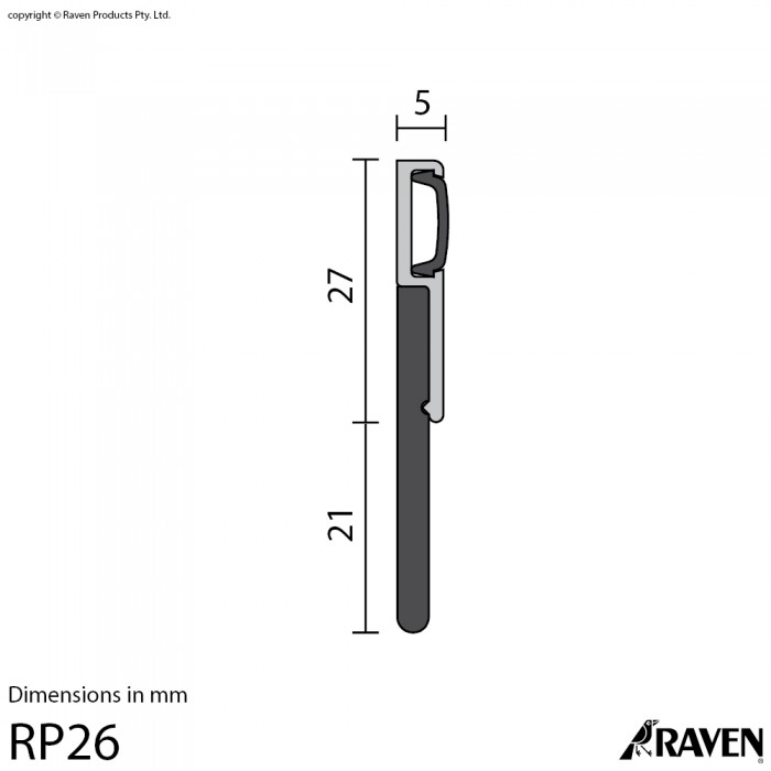RP26 Door Bottom Seal