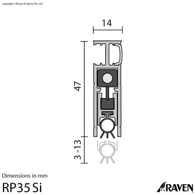 RP35Si Door Bottom Seal