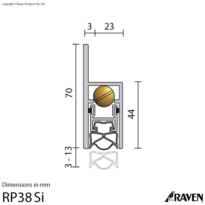 RP38Si Door Bottom Seal