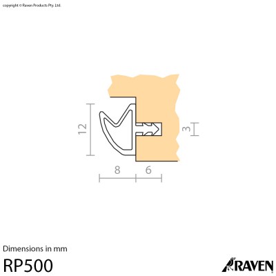 RP500 Silicon Weather Stripping