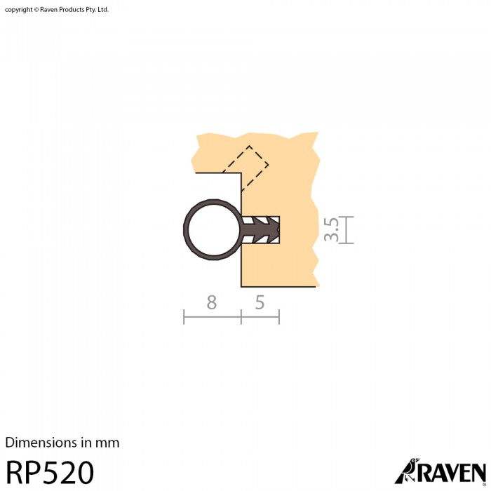 RP520 Silicon Weather Stripping