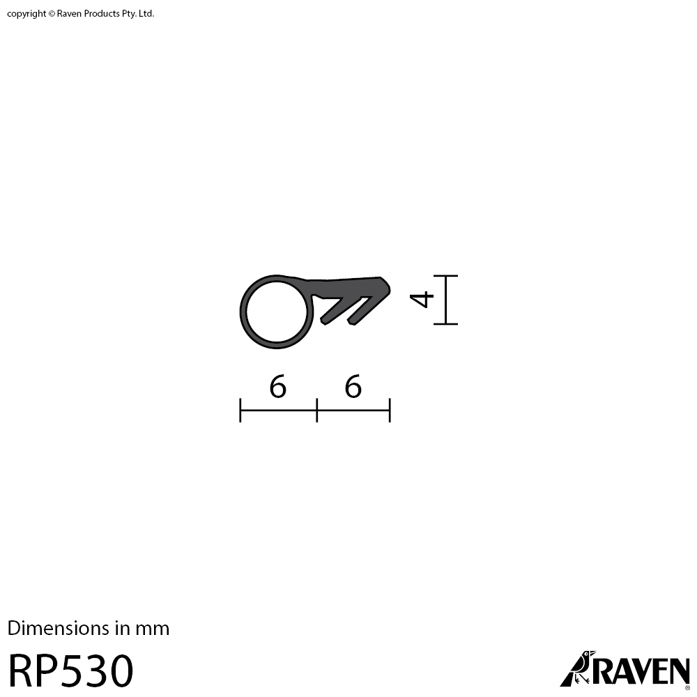 RP530 Silicon Weather Stripping | Doorseal.com.au