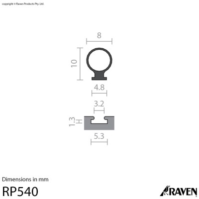 RP540 Silicon Weather Stripping