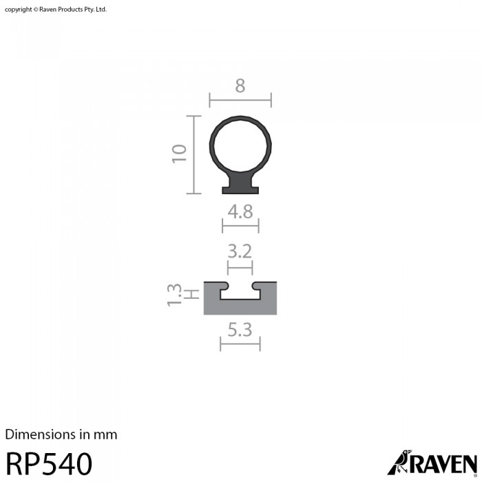 RP540 Silicon Weather Stripping