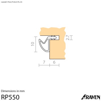 RP550 Silicon Weather Stripping