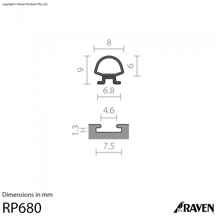 RP680 TPE Weather Stripping