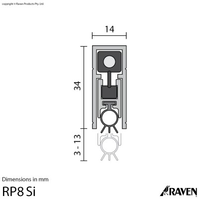 RP8Si Door Bottom Seal