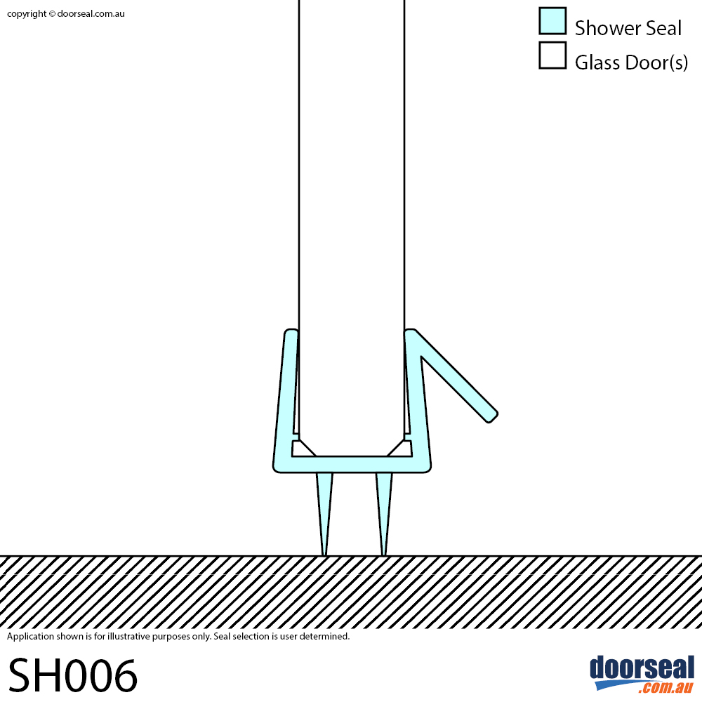 Sh006 Shower Screen Seal 10mm Glass Doorseal Com Au