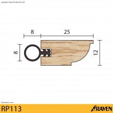 RP113 Timber Door Stop Frame Seal