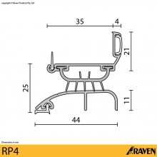 RP4 Storm Proof Door Bottom Seal