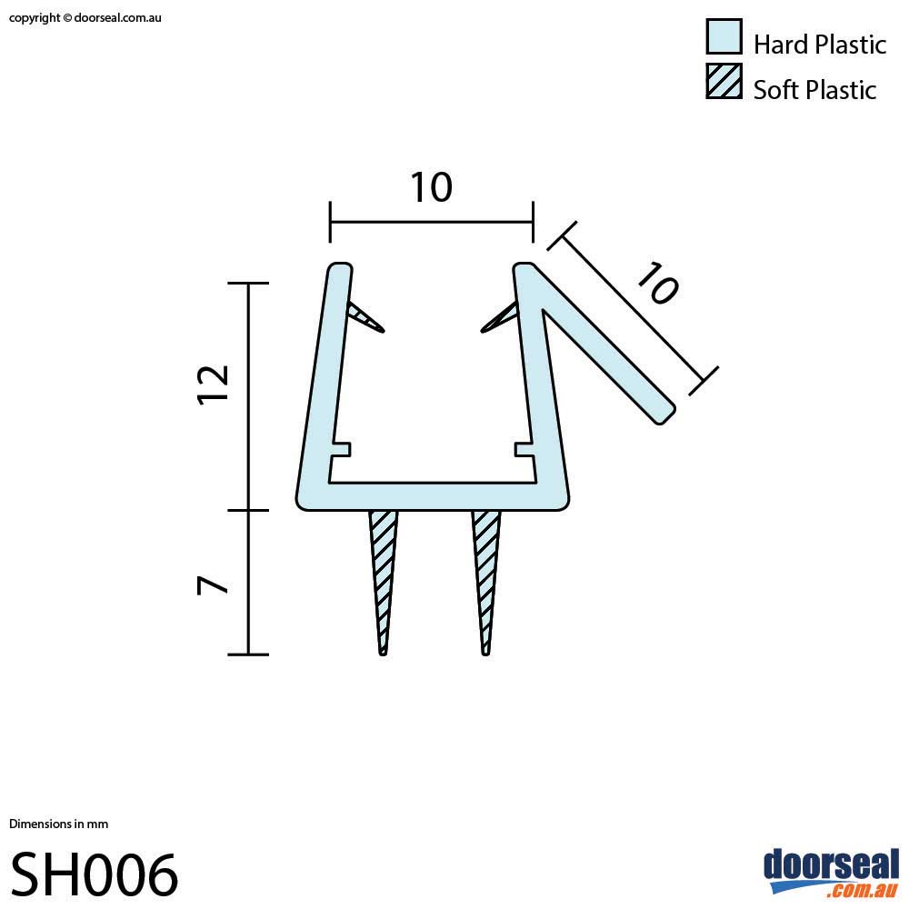 Sh006 Shower Screen Seal 10mm Glass Doorseal Com Au