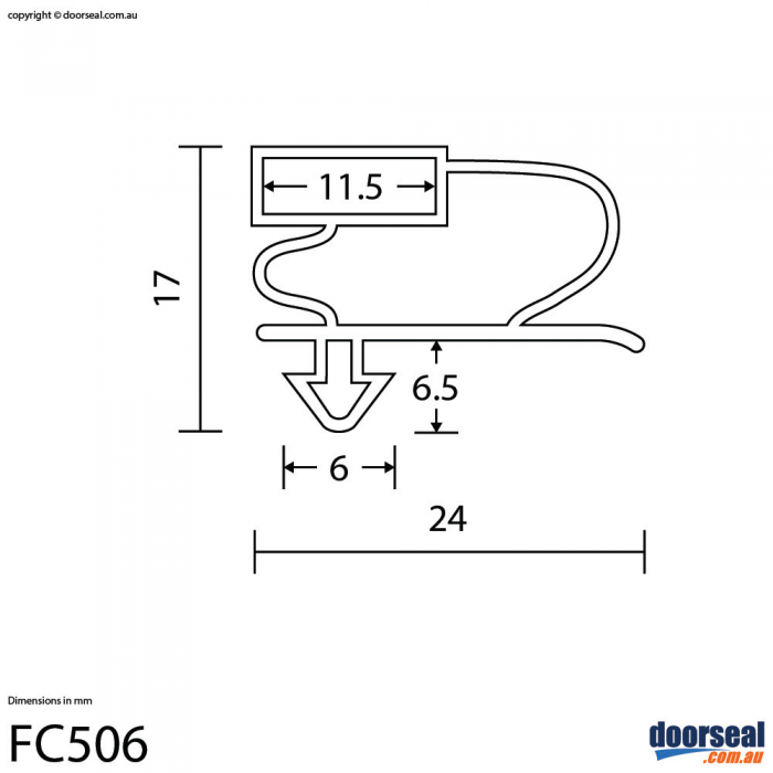 Skope: BB580r-3SW (Push in seal) - Commercial Fridge