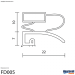 Amana: BX518VW (Screw In or Moulded Lip) - Freezer