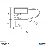 Astor: RJ142A (Screw In or Moulded Lip) - Fridge