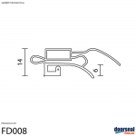 Fisher And Paykel: 395D (Screw In or Moulded Lip) - Fridge