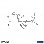 Mistral: MUF360 (Push in seal) - Fridge
