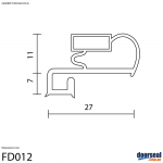 Admiral: IS38F-1 (Screw In or Moulded Lip) - Fridge