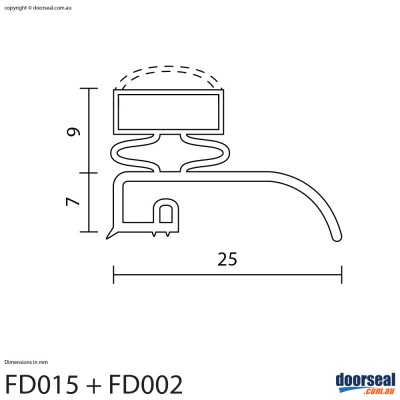 Fisher And Paykel: DR090 (Screw In or Moulded Lip) - Single Door Fridge