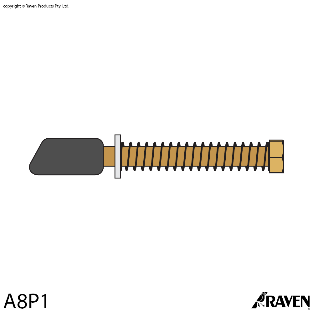 RP8/ RP99 Striker Block Assembly | Doorseal.com.au